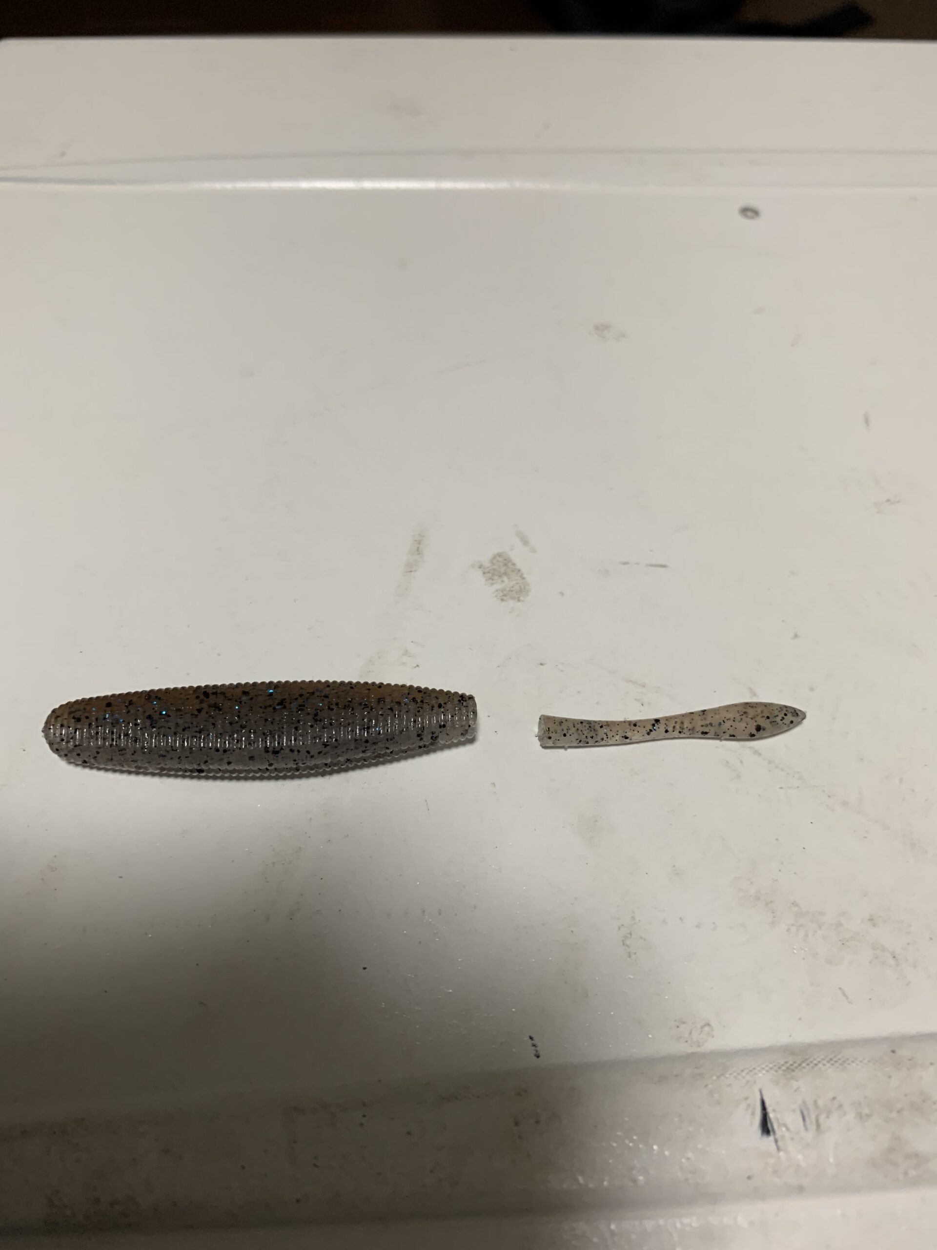 バス釣り 霞ヶ浦水系のアフターバスに効く ドライブスティックのテールカットチューン その名は ドライモスティック 霞の空